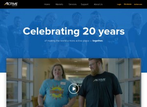 How activenetwork.com looks like on a tablet such as an iPad.