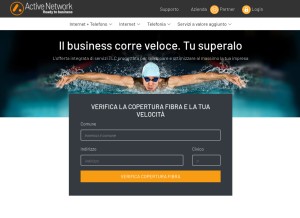 How activenetwork.it looks like on a tablet such as an iPad.