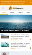 How actu-environnement.com looks like on a mobile device such as an iPhone.