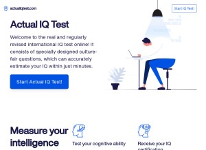 How actualiqtest.com looks like on a tablet such as an iPad.