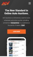 How acvauctions.com looks like on a mobile device such as an iPhone.
