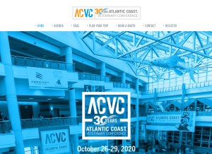How acvc.org looks like on a tablet such as an iPad.