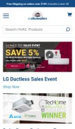 How acwholesalers.com looks like on a mobile device such as an iPhone.