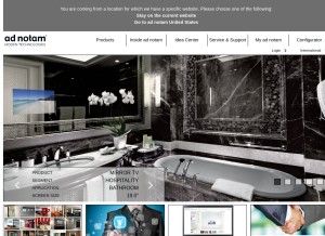 How ad-notam.net looks like on a tablet such as an iPad.