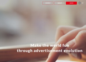 How ad-stir.com looks like on a tablet such as an iPad.