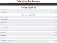 Desktop screenshot for pubgstylishtextgenerator.blogspot.com