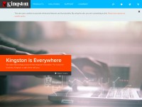 Desktop screenshot for kingston.com