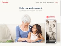 Desktop screenshot for photomyne.com