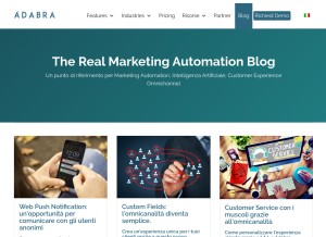 How adabra.com looks like on a tablet such as an iPad.