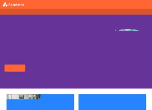 How adaptavist.com looks like on a tablet such as an iPad.