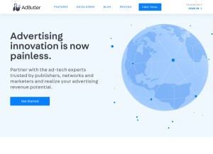 How adbutler.com looks like on a tablet such as an iPad.