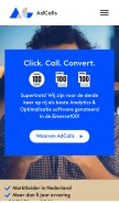 How adcalls.nl looks like on a mobile device such as an iPhone.