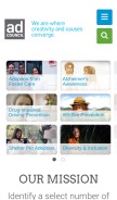 How adcouncil.org looks like on a mobile device such as an iPhone.