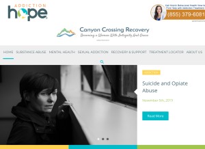 How addictionhope.com looks like on a tablet such as an iPad.