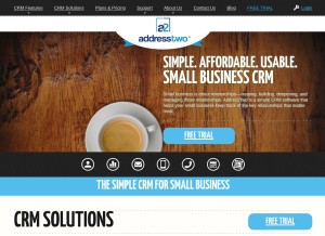 How addresstwo.com looks like on a tablet such as an iPad.