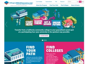 How adegreewithaguarantee.com looks like on a tablet such as an iPad.