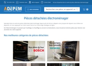 How adepem.com looks like on a tablet such as an iPad.