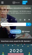 How adforum.com looks like on a mobile device such as an iPhone.