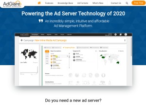 How adglare.net looks like on a tablet such as an iPad.