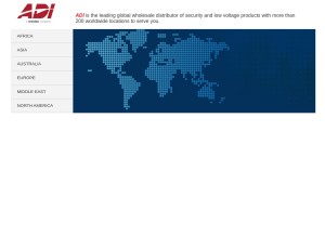 How adiglobal.com looks like on a tablet such as an iPad.