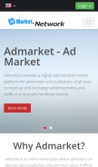 How admarket.network looks like on a mobile device such as an iPhone.
