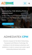 How admediatex.net looks like on a mobile device such as an iPhone.