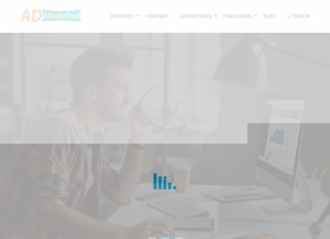How admediatex.net looks like on a tablet such as an iPad.