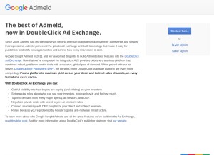 How admeld.com looks like on a tablet such as an iPad.