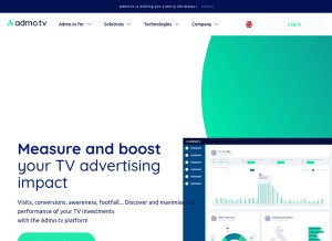 How admo.tv looks like on a tablet such as an iPad.