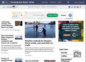 How adn.com looks like on a tablet such as an iPad.