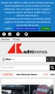 How adnkronos.com looks like on a mobile device such as an iPhone.