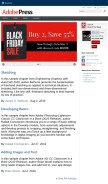 How adobepress.com looks like on a mobile device such as an iPhone.