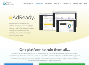 How adreadytractions.com looks like on a tablet such as an iPad.