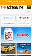 How adrenaline.com looks like on a mobile device such as an iPhone.