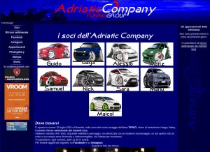 How adriatic-company.it looks like on a tablet such as an iPad.