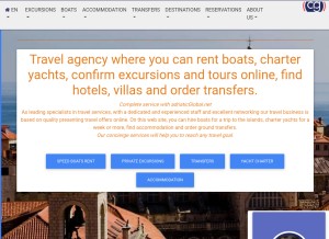 How adriaticglobal.net looks like on a tablet such as an iPad.