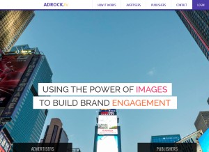 How adrock.tv looks like on a tablet such as an iPad.