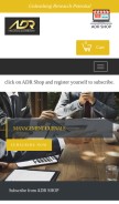 How adrpublications.in looks like on a mobile device such as an iPhone.