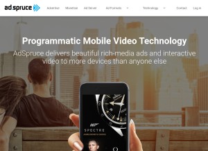 How adsongo.com looks like on a tablet such as an iPad.