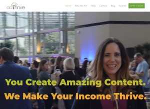How adthrive.com looks like on a tablet such as an iPad.