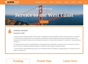 How aduiepyle.com looks like on a tablet such as an iPad.