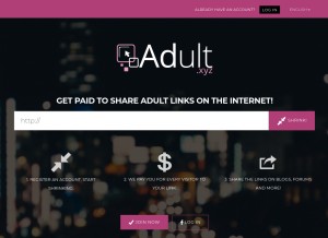 How adult.xyz looks like on a tablet such as an iPad.