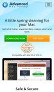 How advancedmactuneup.com looks like on a mobile device such as an iPhone.