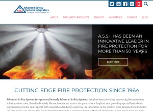 How advancedsafetysystems.com looks like on a tablet such as an iPad.
