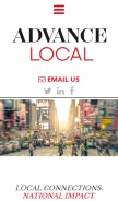 How advancelocal.net looks like on a mobile device such as an iPhone.