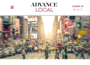 How advancelocal.net looks like on a tablet such as an iPad.