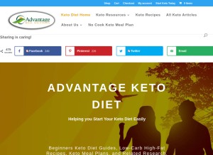 How advantagemeals.com looks like on a tablet such as an iPad.