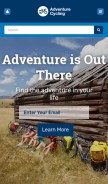 How adventurecycling.org looks like on a mobile device such as an iPhone.