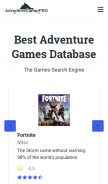 How adventuregamer.pro looks like on a mobile device such as an iPhone.