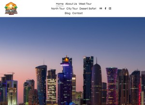 How adventuretimetourism.com looks like on a tablet such as an iPad.